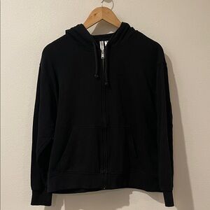 H&M Divided Black Zip-Up Hoodie Jacket Size Small